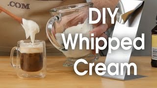 DIY whipped cream in 60 seconds [upl. by Darnok598]