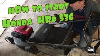 How to start Honda HRD 536 [upl. by Kila]