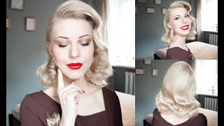 1950s Old Hollywood Diva Hairstyle Tutorial [upl. by Anavi]