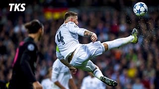 Sergio Ramos •The Spanish Wall • Craziest tackles and Defending 2016 HD [upl. by Ada]