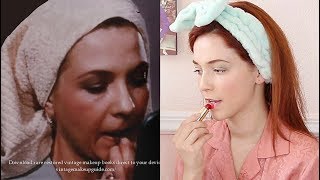 I Tried Following a REAL 1950s Makeup Tutorial [upl. by Regdirb]