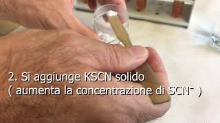 Equilibrio di FeSCN 2 ed il Principio di Le Chatelier [upl. by Breen10]