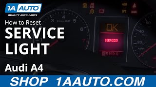 How to Reset Service Light 0409 Audi A4 [upl. by Ihsorih]