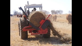 Myburgh hay bale unroller [upl. by Calypso]