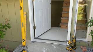 Jeld Wen Front Door Installation  Really crappy products and craftsmanship PART 1 [upl. by Ahsinrat]