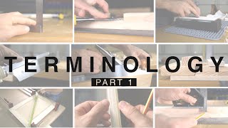 Beginner Woodworking and Carpentry Terminology Part 1 [upl. by Espy]