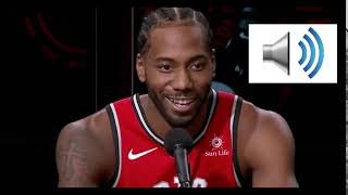 Kawhi Leonard Laugh Sound Effect 🔊 [upl. by Ayotyal612]