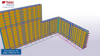 Tekla Structures Handset Formwork System [upl. by Eidnyl]