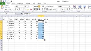 HOW TO GRADE STUDENTS USING MICROSOFT EXCEL 2018 [upl. by Audun]