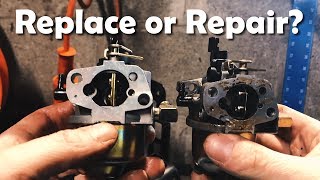 BROKEN Replace  Repair the Carburetor on a Craftsman Snow Blower  How To  DIY [upl. by Yttiy]