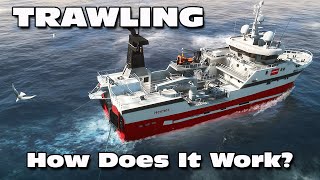 Fishing North Atlantic  How to trawl for fish [upl. by Antonina202]