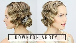 1920s Finger Wave Updo [upl. by Romilda]