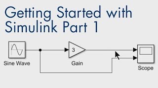 How to Build and Simulate a Simple Simulink Model  Getting Started with Simulink Part 1 [upl. by Ahkos]