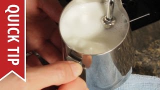 How to AutoFroth Milk for Lattes [upl. by Nolham]