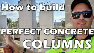 HOW TO BUILD A CONCRETE COLUMN [upl. by Han921]