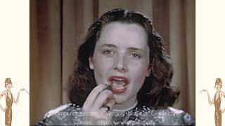 Vintage 1940s Makeup Tutorial Film  1946 [upl. by Adnor]