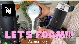 How To Foam Milk With Aeroccino 3 Make Coffee With Foam Tips amp Tricks  Easy Foamed Latte Recipe [upl. by Irahs]