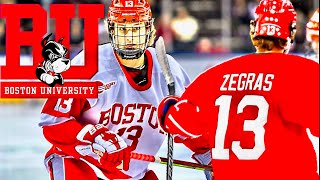 Trevor Zegras 13  Boston University  201920 Highlights [upl. by Kooima]