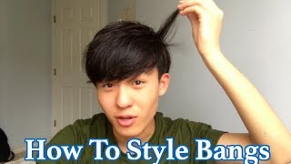 How To Style Your Bangs  For Men [upl. by Nivrad]