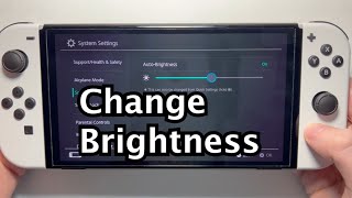 Nintendo Switch How to Change Brightness [upl. by Essilrahc]