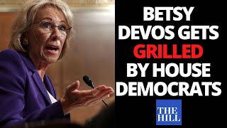 Betsy DeVos GRILLED by House Democrats at hearing [upl. by Suoilenroc]