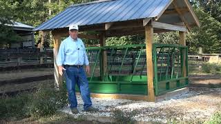 The Soldiers Hill Angus Farm Hay Feeder and Storage Program Fence Feeder 4 of 4 [upl. by Einegue]