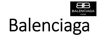 How to Pronounce Balenciaga CORRECTLY [upl. by Ddej]