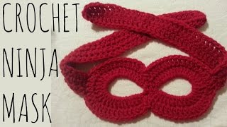 NinjaSuperhero Mask  Crochet Pattern  Costume Creation Tutorial [upl. by Nirre]