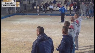 Facile la pétanque 6 paletscarreaux à la suite  Bourg 2016 Hatchadourian VS Romanello [upl. by Cynthea]