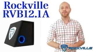 ROCKVILLE RVB121A 12 INCH 500W ACTIVE POWERED CAR SUBWOOFERSUB ENCLOSURE BOX [upl. by Sherfield741]