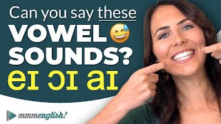 Pronunciation Practice 👄 Difficult Vowel Sounds DIPHTHONGS [upl. by Adilen698]