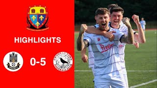 Caerleon 05 Cwmbrân Town  Gwent FA Senior cup  Quarter final highlights [upl. by Ert]