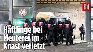 Gefängnismeuterei Polizei stürmt Knast in Thüringen  JVA Untermaßfeld [upl. by Ricky]